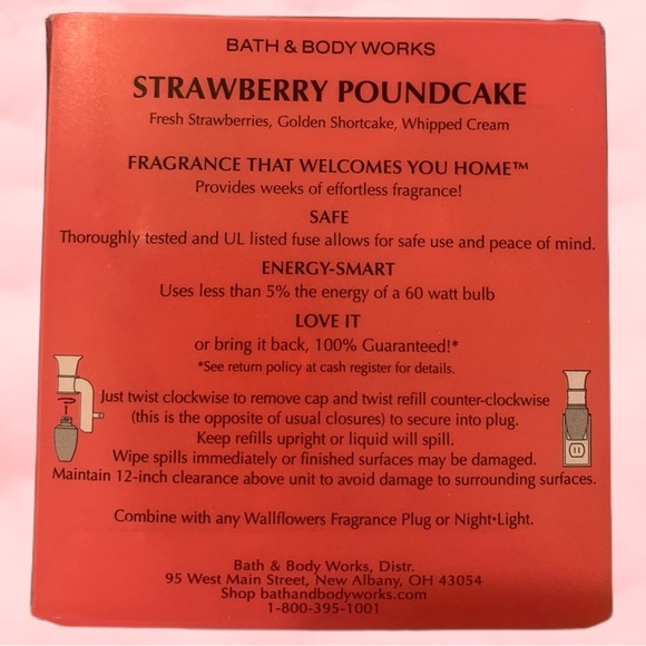 Bath & Body Works Wallflower Refills Strawberry Poundcake 2 Pack Refill - Picture 2 of 5